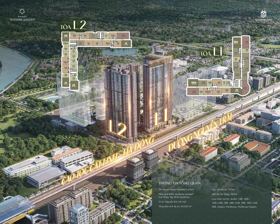 TÒA L1 THE BLOOM LUMIÈRE Hanoi Seasons Garden Masterise Homes Nguyễn Trãi