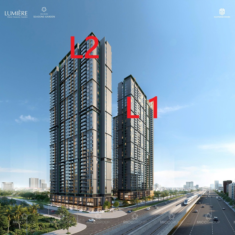 TÒA L1 THE BLOOM LUMIÈRE Hanoi Seasons Masterise Homes Nguyễn Trãi mở bán