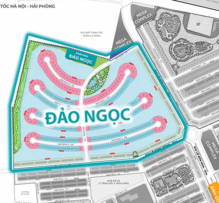 Khu Biệt thự đơn lập Đảo Ngọc Vin3 Vinhomes Ocean City Hưng Yên