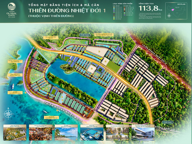 Thiên Đường Nhiệt Đới 1 Vinhomes Global Gate Hạ Long Xanh Quảng Ninh