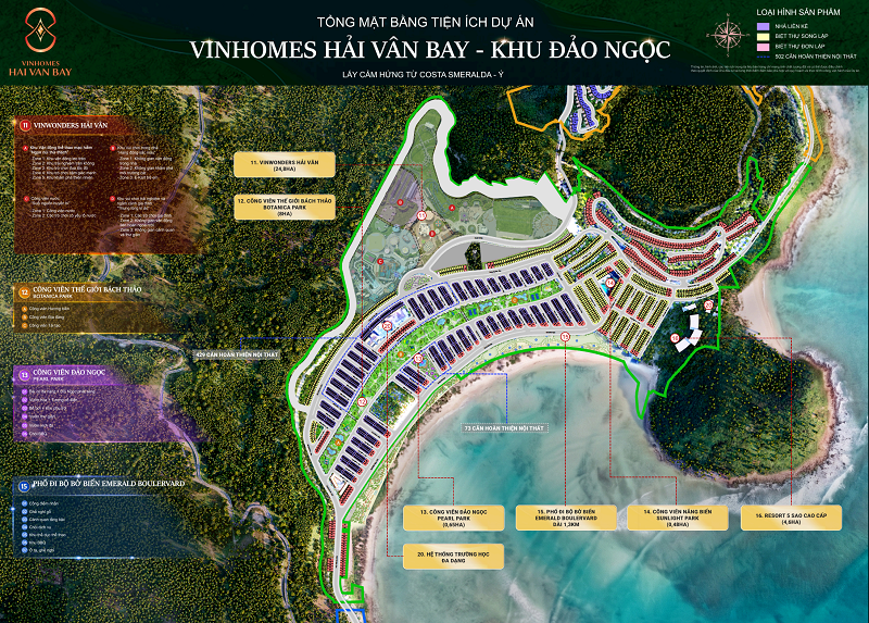 Tiện ích Phân Khu Đảo Ngọc Vinhomes Hải Vân Bay Đà Nẵng