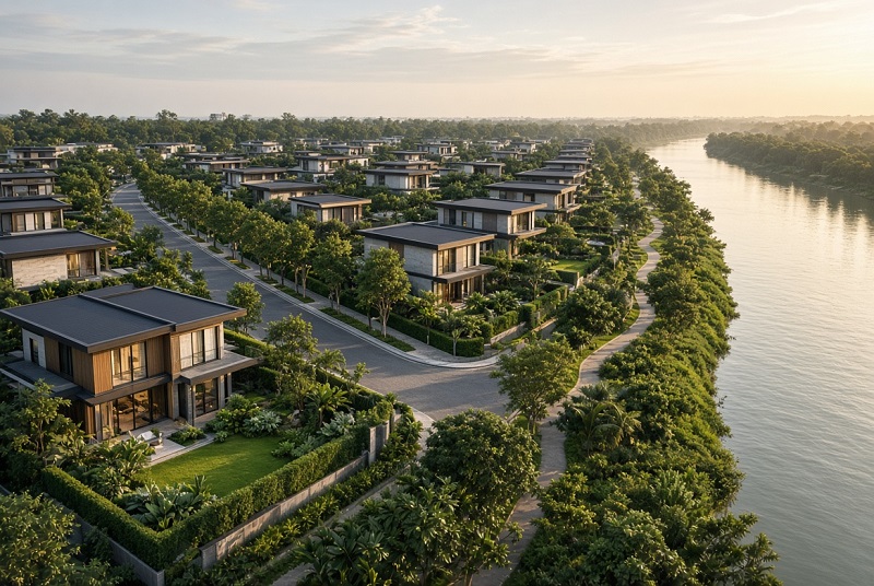Khu biệt thự sinh thái ven sông