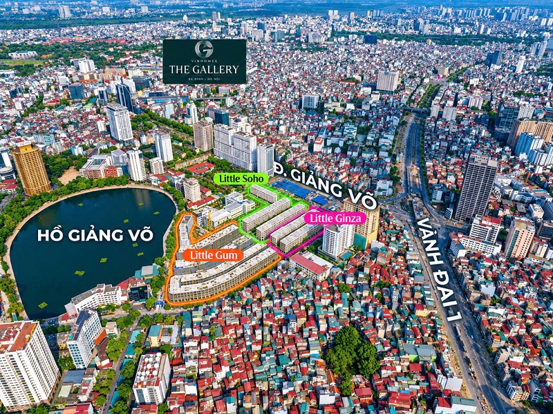 Mua bán 199 căn shophouse Dự án Vinhomes The Gallery Giảng Võ