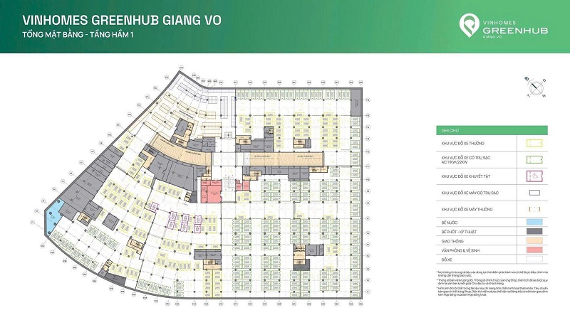 Bán slot đỗ xe ô tô Vinhomes Greenhub Giảng Võ Vinhomes The Gallery Giảng Võ