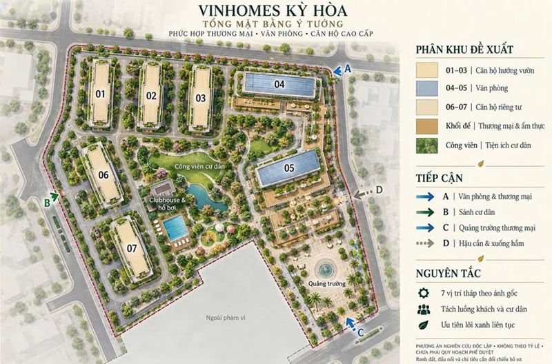 Mặt bằng Vinhomes Kỳ Hòa